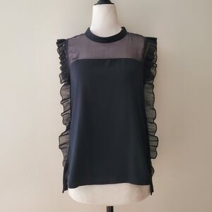 Pinko Silk Ruffle Blouse